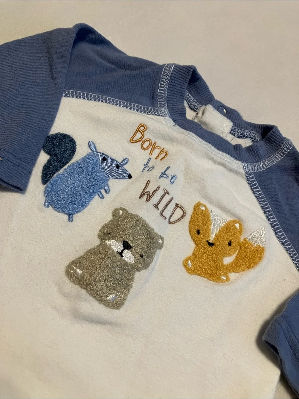 Navy and White Woodland/Mushroom Shirt and Pants Set